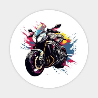 Motorcycle Racing Illustration Magnet